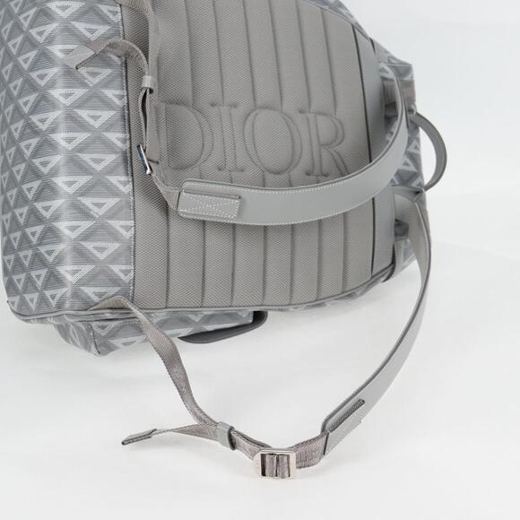 DIOR CD Diamond Backpack Pvc Gray - Picture 9 of 14